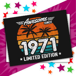 Postal Edición Limitada Retro Impresionante Desde 1971 Na