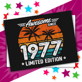 Postal Edición Limitada Retro Impresionante Desde 1977 Na