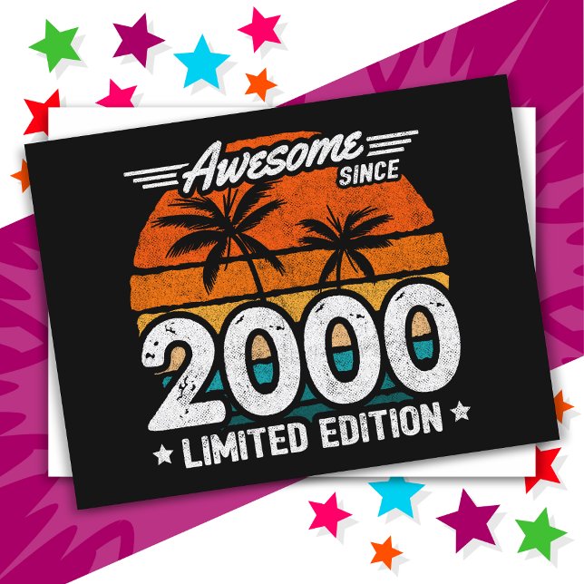 Postal Edición Limitada Retro Increíble Desde 2000 Nacido (Subido por el creador)