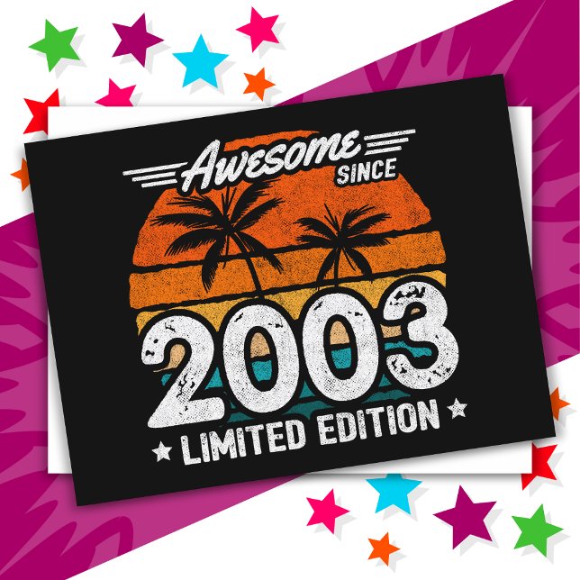 Postal Edición Limitada Retro Increíble Desde 2003 Nacido (Subido por el creador)