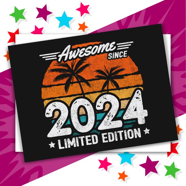 Postal Edición Limitada Retro Increíble Desde 2024 Nacido (Subido por el creador)