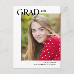 Postal Edición Moderna 2025 Graduado 1- Graduación con Fo