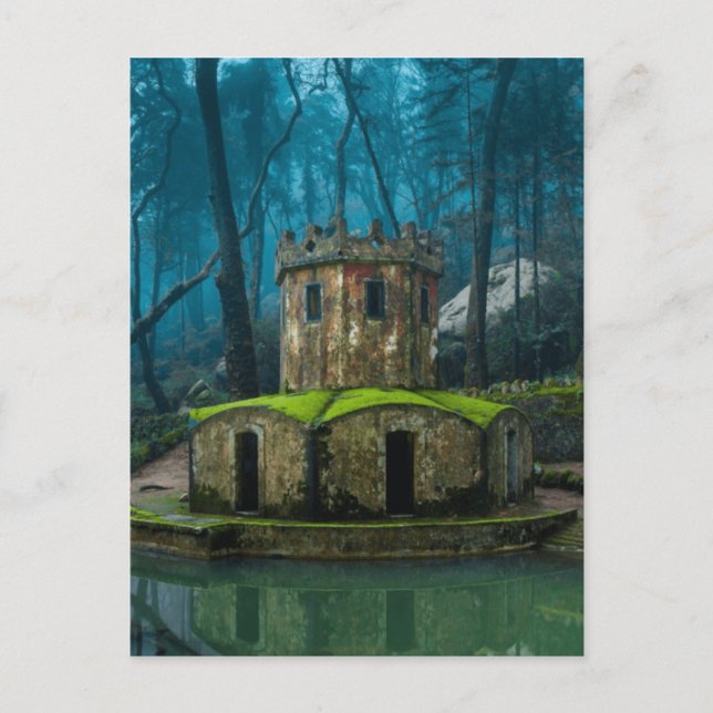 Postal Edificio abandonado en Portugal, por James Mills (Anverso)