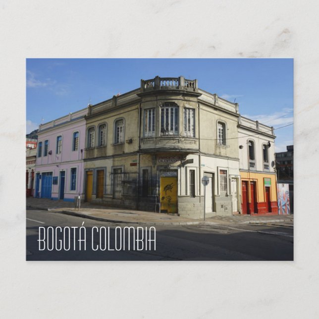 Postal Edificio antiguo de Bogotá Colombia (Anverso)