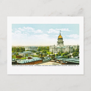 Postal Edificio Capitol Centennial, Springfield, Illinois