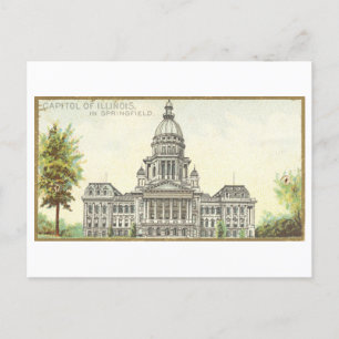 Postal Edificio Capitol en Springfield, Illinois
