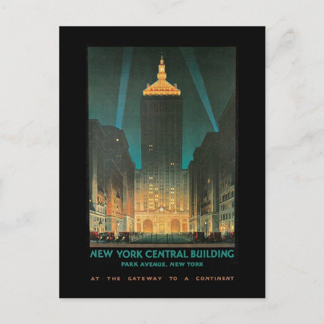 Postal Edificio Central de Nueva York (Anverso)
