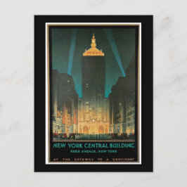 Postal "Edificio Central de Nueva York" Vintage