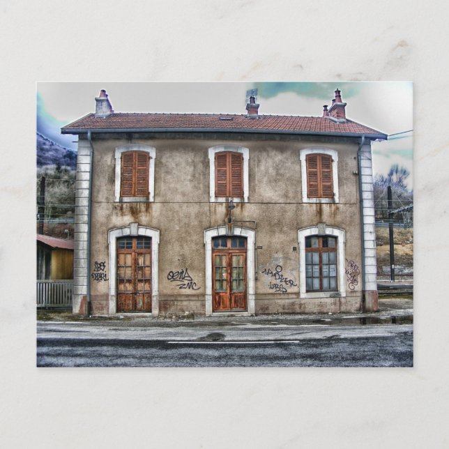 Postal Edificio Collonges Ain France (Anverso)