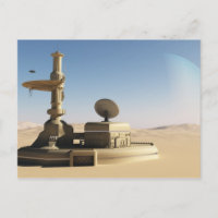 Edificio de avanzada futurista del desierto de Cie