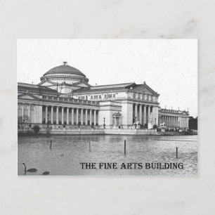 Postal Edificio de Bellas Artes, exposición de Columbia d