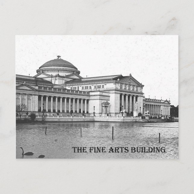 Postal Edificio de Bellas Artes, exposición de Columbia d (Anverso)