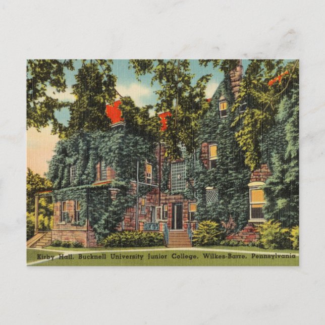 Postal Edificio de época, Wilkes-Barre, Pennsylvania (Anverso)