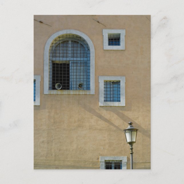 Postal Edificio de fachada en Roma, Italia (Anverso)