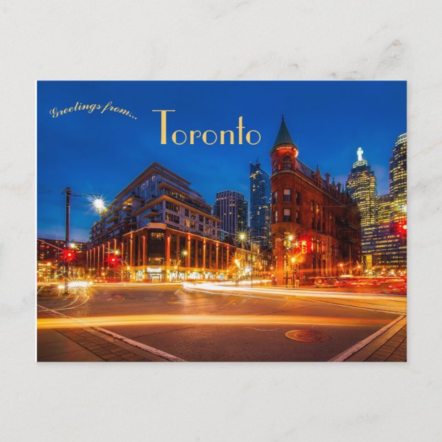 Postal Edificio de Gooderham, edificio Flatiron, Toronto (Anverso)