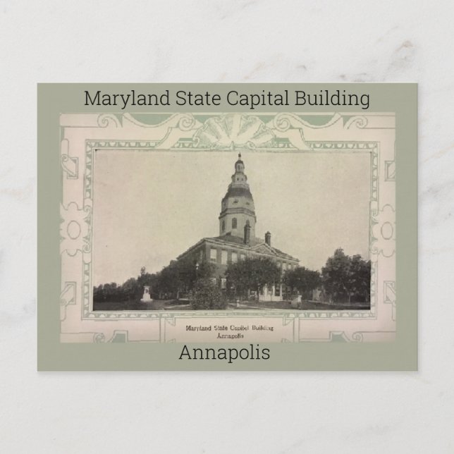 Postal Edificio de la capital del estado de Maryland, 190 (Anverso)
