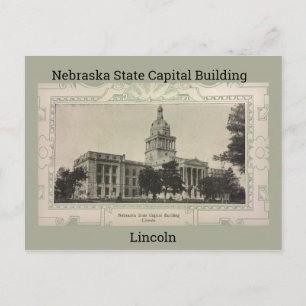 Postal Edificio de la capital del estado de Nebraska