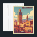 Postal Edificio de la ciudad antigua de Marrakech con mez<br><div class="desc">Embarque en un viaje a Marrakech con nuestros productos de personalizable! 🌟 Ya sea que recuerde viajes pasados, que explore los zocos o que se relaje en un riad, nuestros artículos le permiten capturar la esencia de la ciudad. Desde accesorios de viaje hasta decoración casera, personaliza tus productos con imágenes...</div>