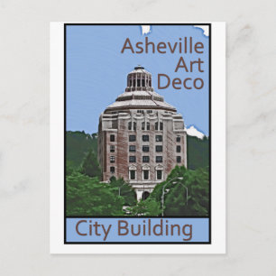 Postal Edificio de la ciudad, Asheville