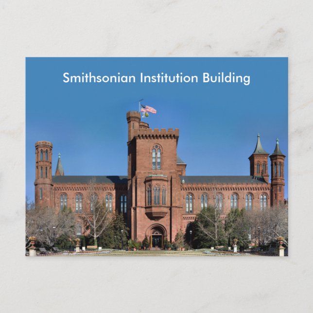 Postal Edificio de la Institución Smithsonian en Washingt (Anverso)