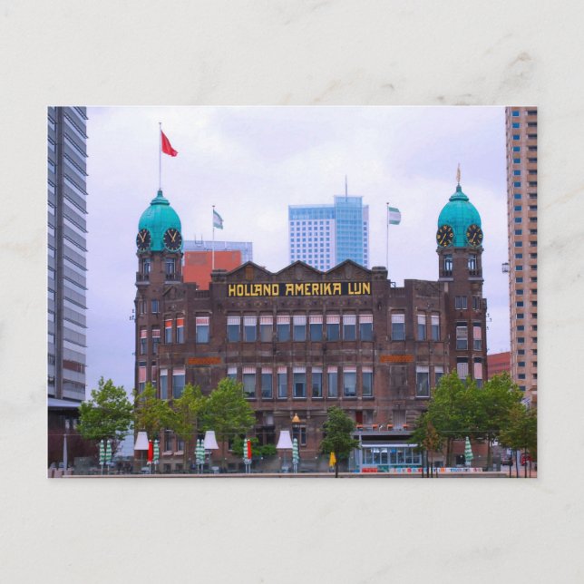 Postal Edificio de la línea Holland America, Rotterdam (Anverso)
