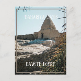 Postal Edificio de ladrillo de barro, Oasis de Bahariya, 