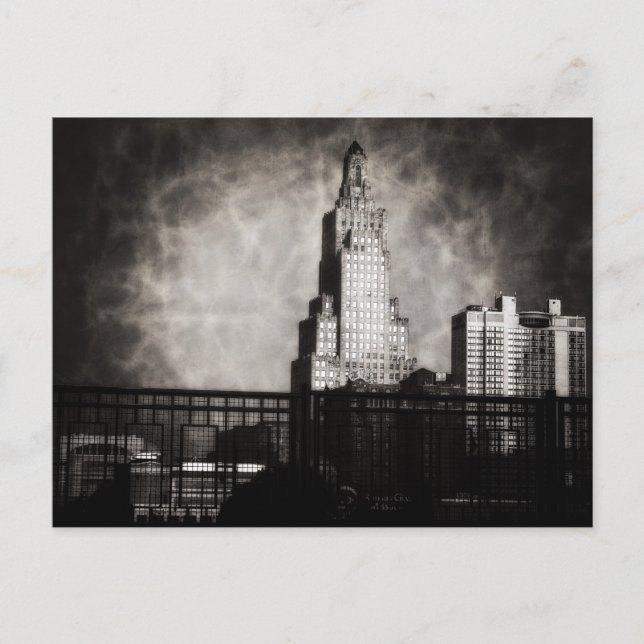 Postal Edificio de luz y energía, Kansas City, Grunge (Anverso)