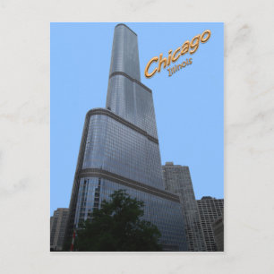 Postal Edificio de oficinas de la Torre Trump de Chicagos