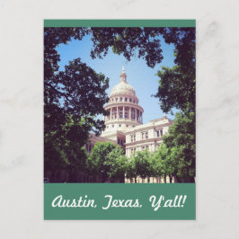Postal Edificio del Capitolio de Austin Texas
