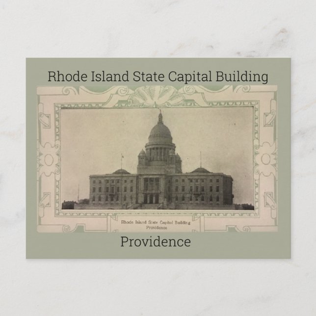 Postal Edificio del Capitolio del Estado de Rhode Island  (Anverso)