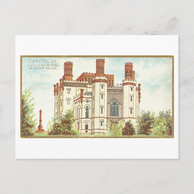 Postal Edificio del Capitolio en Baton Rouge, Luisiana, (Anverso)