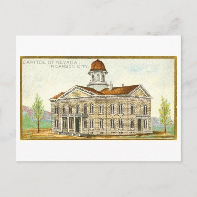 Postal Edificio del Capitolio en Carson City, Nevada, Vin (Anverso)