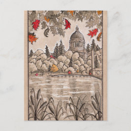 Postal Edificio del Capitolio Estatal Olympia Washington 