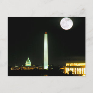 Postal Edificio del Capitolio, Monumento a Lincoln, Washi