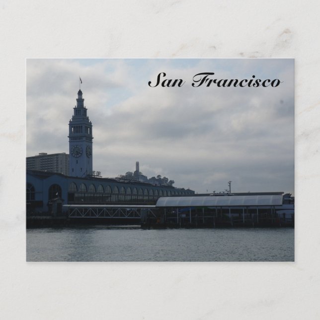 Postal Edificio del ferry de San Francisco #8 Postcard (Anverso)