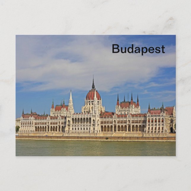 Postal Edificio del Parlamento de Budapest, Hungría (Anverso)