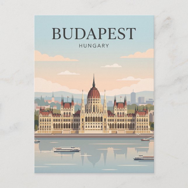 Postal Edificio del Parlamento de Budapest Hungría (Anverso)