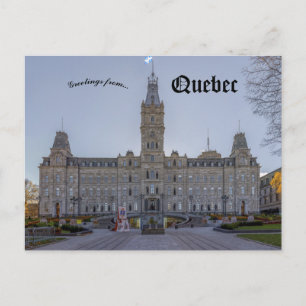 Postal Edificio del Parlamento de Quebec en Quebec Canadá