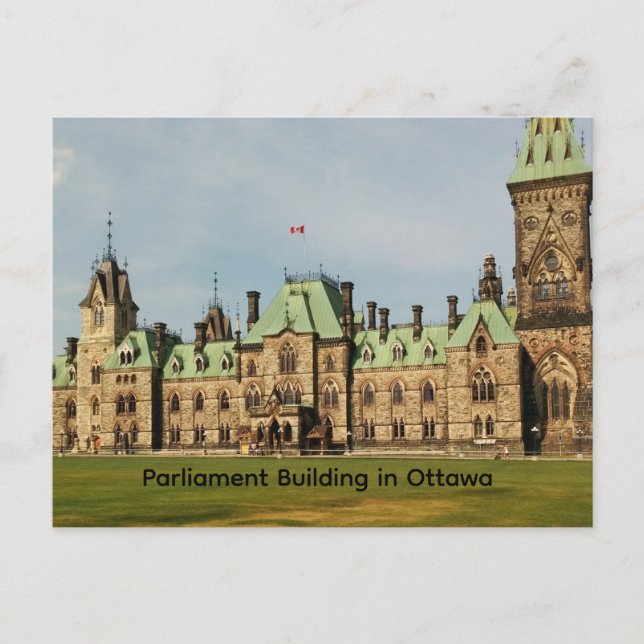 Postal Edificio del Parlamento en Ottawa (Anverso)