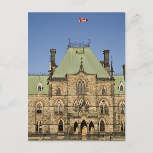 Postal Edificio del Parlamento en Ottawa, Ontario, Canadá (Anverso)