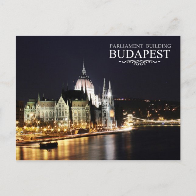 Postal Edificio del Parlamento Húngaro, Budapest (Anverso)