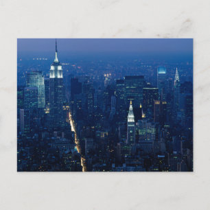 Postal Edificio Empire State de Noche
