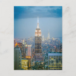 Postal Edificio Empire State en la ciudad de Nueva York