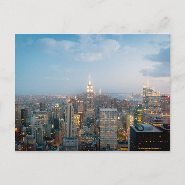 Postal Edificio Empire State en la ciudad de Nueva York (Anverso)