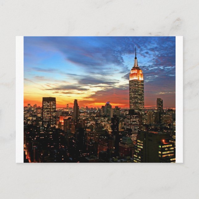 Postal Edificio Empire State Nueva York (Anverso)