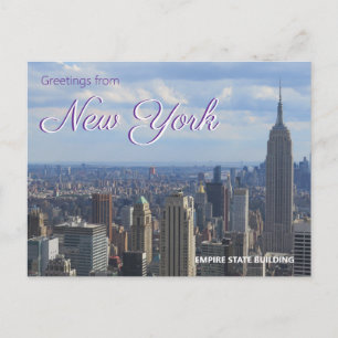Postal Edificio Empire State Nueva York