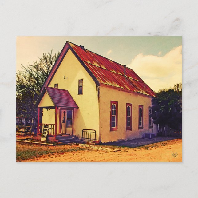 Postal Edificio en Willow City, TX (Anverso)