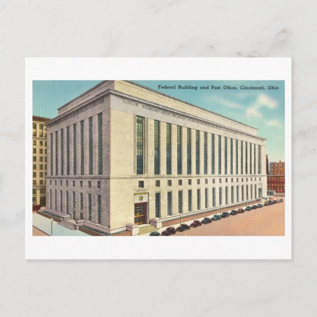 Postal Edificio federal de Estados Unidos en Cincinnati,  (Anverso)