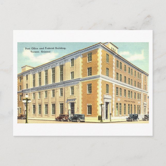 Postal Edificio Federal de Estados Unidos en Tucson, Ariz (Anverso)