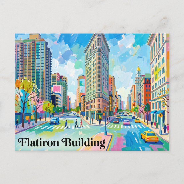 Postal Edificio Flatiron Nueva York (Anverso)
